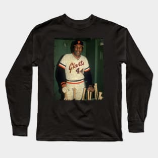 Willie McCovey - Left Oakland Athletics, Signed With San Francisco Giants Long Sleeve T-Shirt